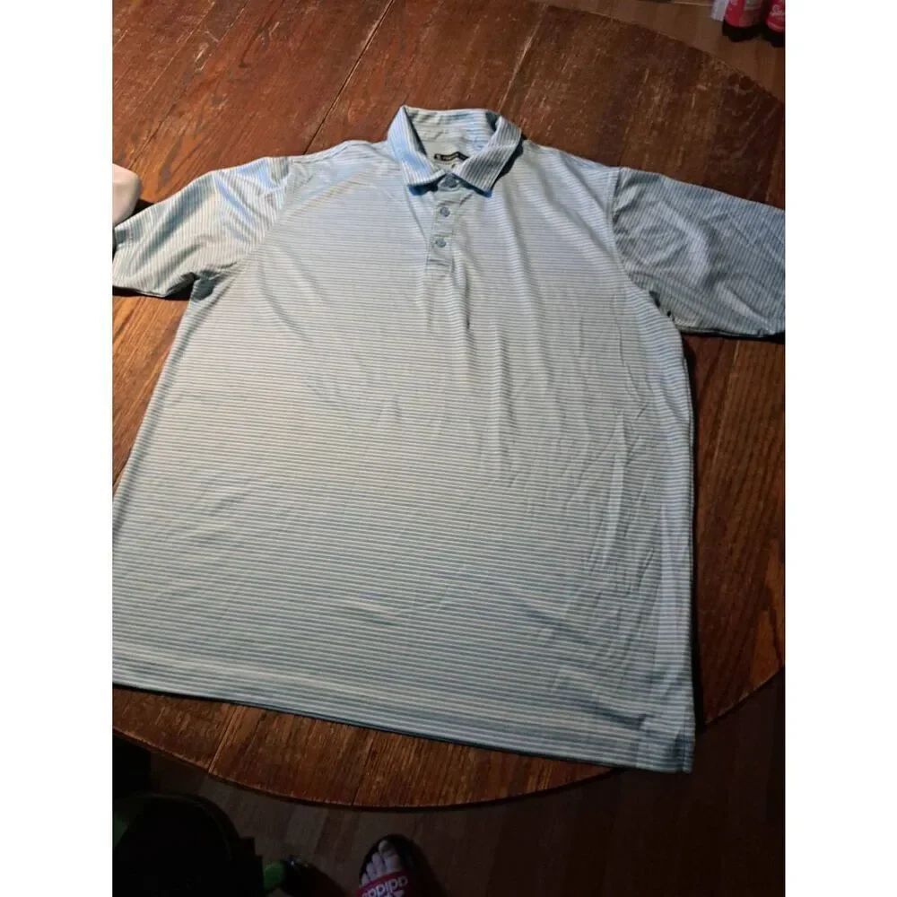 XXL Pebble Beach Short Sleeve Polo Golf Casual Athleisure Athletic Shirt Blue